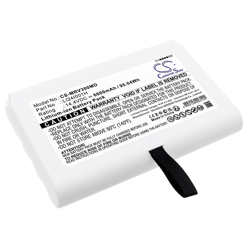 Batterie pour Mindray uMED20 (6600 mAh/95.04 Wh, 14.4 V)