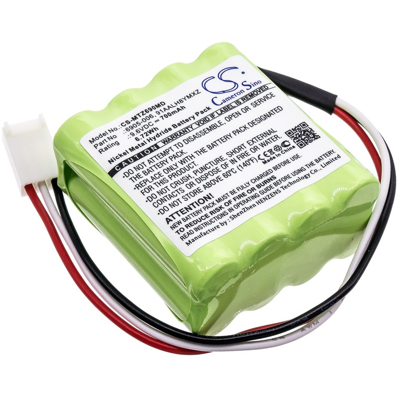 Batterie pour Morita DentaPort Root ZX (700 mAh/6.72 Wh, 9.6 V)