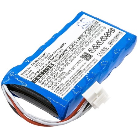 Batterie pour Nihon Kohden X072 (2500 mAh/18 Wh, 7.2 V)