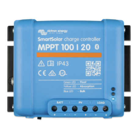 CONTROLEUR SOLAIRE VICTRON SMARTSOLAR MPPT 100/20 - 100V 20A 12/24/36/48V