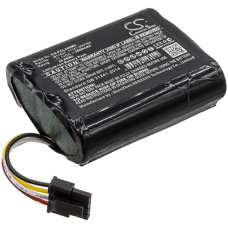 Batterie pour Physio-Control LifePak 20 Code (2600 mAh/28.86 Wh, 11.1 V)