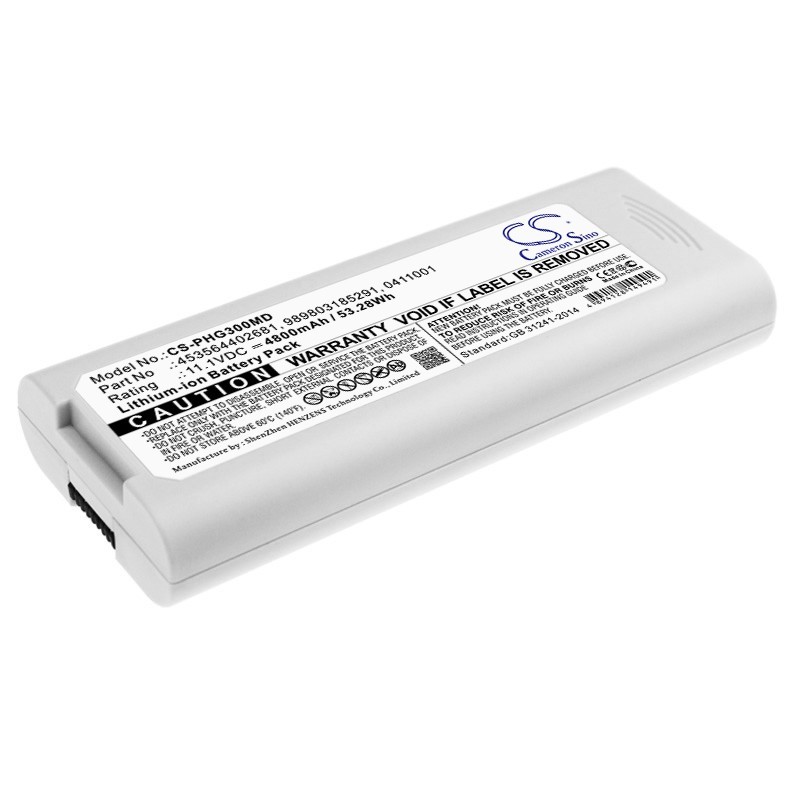Batterie pour Philips TC10 (4800 mAh/53.28 Wh, 11.1 V)
