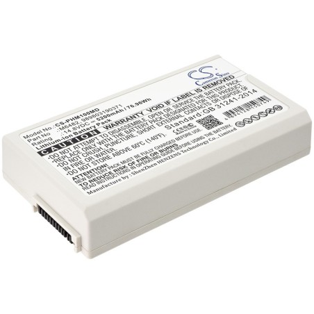 Batterie pour Philips Defibrillator DFM-100 (5200 mAh/76.96 Wh, 14.8 V)