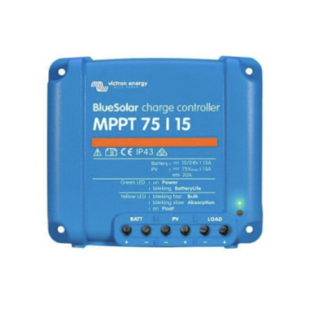 CONTROLEUR SOLAIRE VICTRON BLUESOLAR MPPT 75/15 - 100V 15A 12/24/36/48V