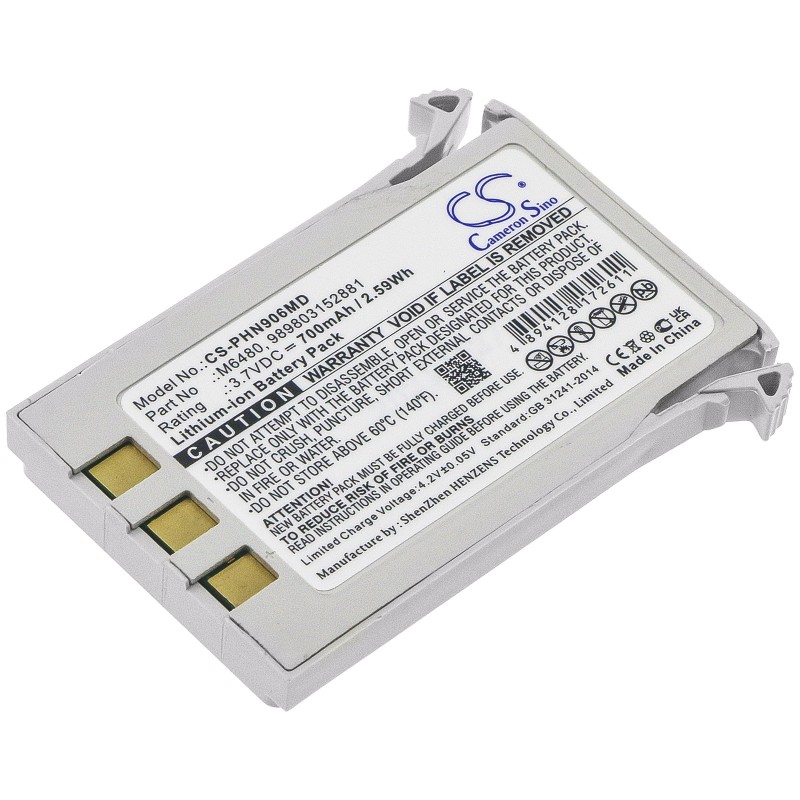 Batterie pour Philips Research Precess Wireless Module (700 mAh/2.59 Wh, 3.7 V)