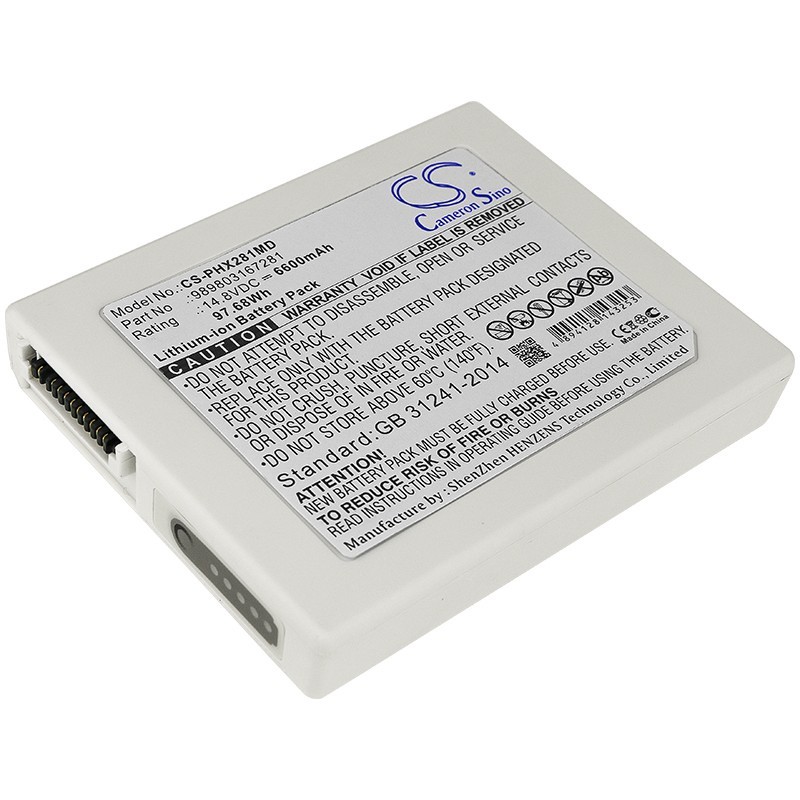 Batterie pour Philips Moniteur (6600 mAh/97.68 Wh, 14.8 V)