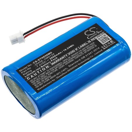 Batterie pour SurgiTel Eclipse EHL65 (2600 mAh/19.24 Wh, 7.4 V)