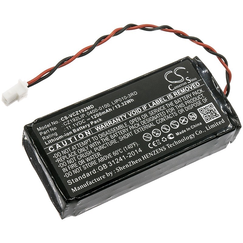 Batterie pour Verathon VERSION 2 (1200 mAh/13.32 Wh, 11.1 V)