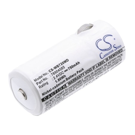 Batterie pour Welch-Allyn 70710 (750 mAh/1.8 Wh, 2.4 V)