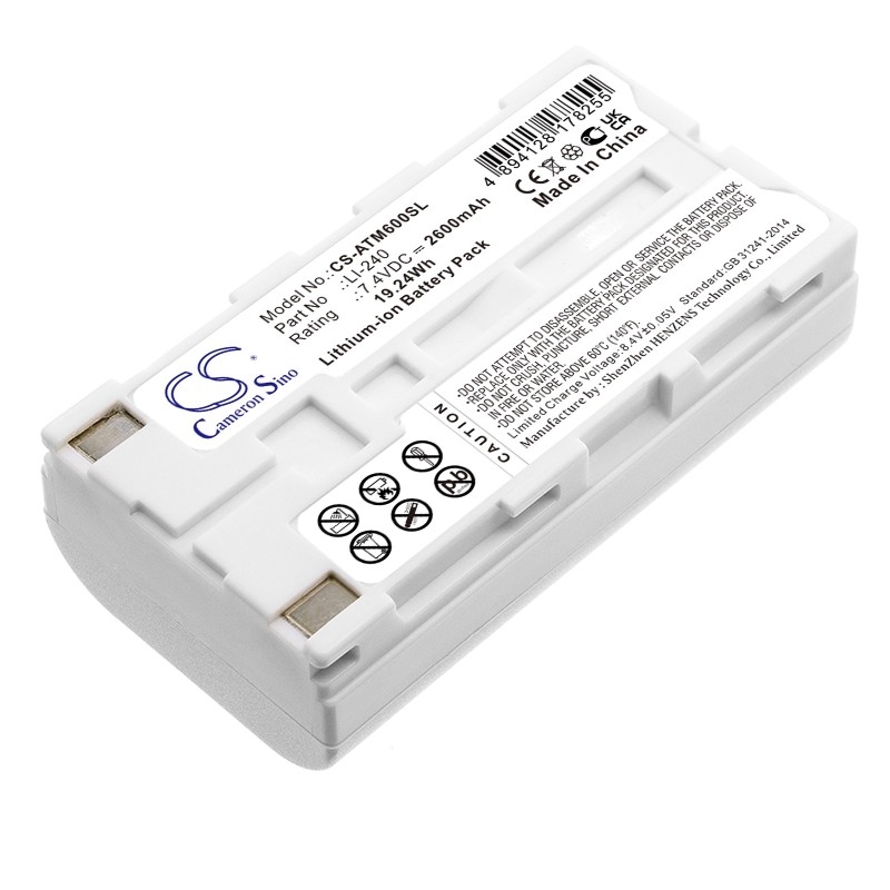 Batterie pour Audio-Technica LI-240 (2600 mAh/19.24 Wh, 7.4 V)