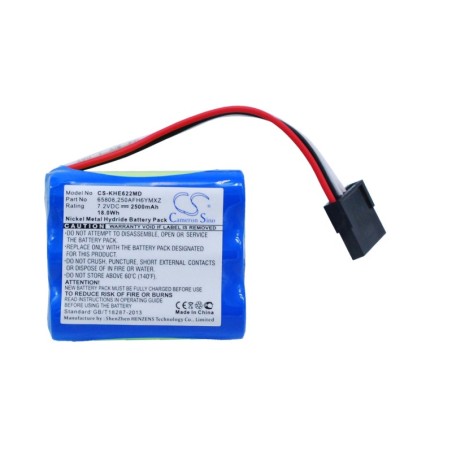 Batterie pour Keeler 65808 (2500 mAh/18 Wh, 7.2 V)