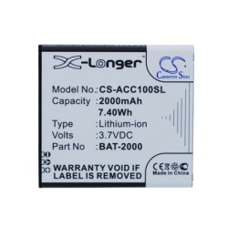 Batterie pour Acer BAT-2000 (2000 mAh/7.4 Wh, 3.7 V)