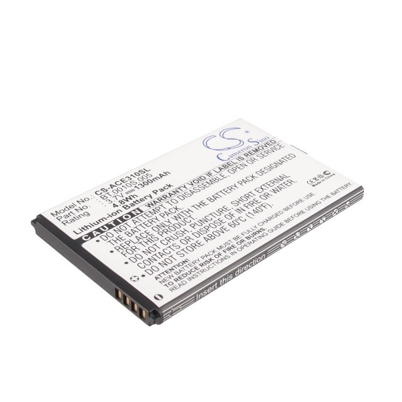 Batterie pour Acer E310F (1300 mAh/4.81 Wh, 3.7 V)