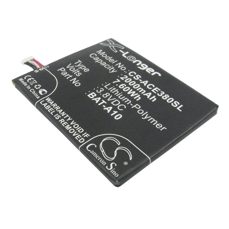 Batterie pour Acer E380 (2000 mAh/7.6 Wh, 3.8 V)