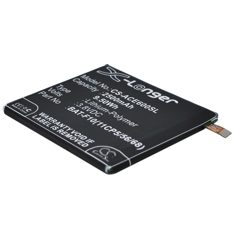 Batterie pour Acer Liquid E600 (2500 mAh/9.5 Wh, 3.8 V)