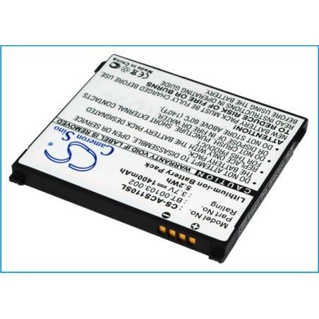 Batterie pour Acer Liquid S110 (1400 mAh/5.18 Wh, 3.7 V)