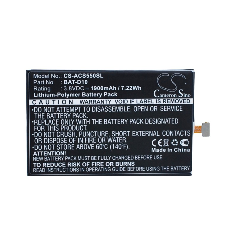 Batterie pour Acer S56 (1900 mAh/7.22 Wh, 3.8 V)