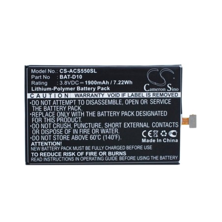 Batterie pour Acer S56 (1900 mAh/7.22 Wh, 3.8 V)