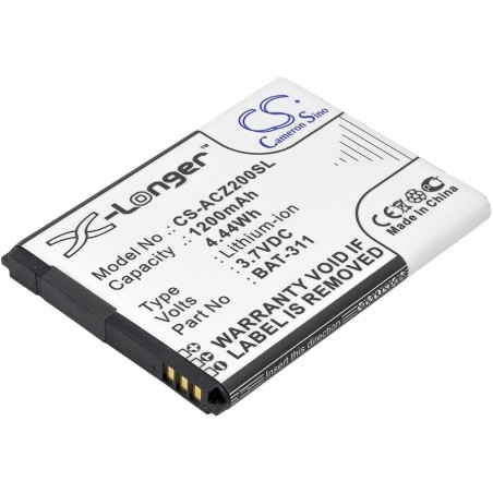 Batterie pour Acer M220 (1200 mAh/4.44 Wh, 3.7 V)