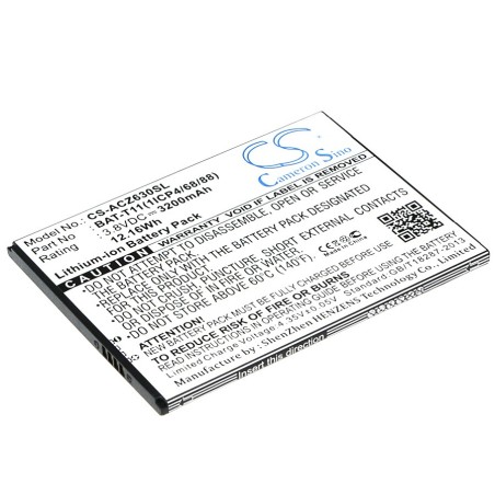 Batterie pour Acer KT.0010S.018 (3200 mAh/12.16 Wh, 3.8 V)