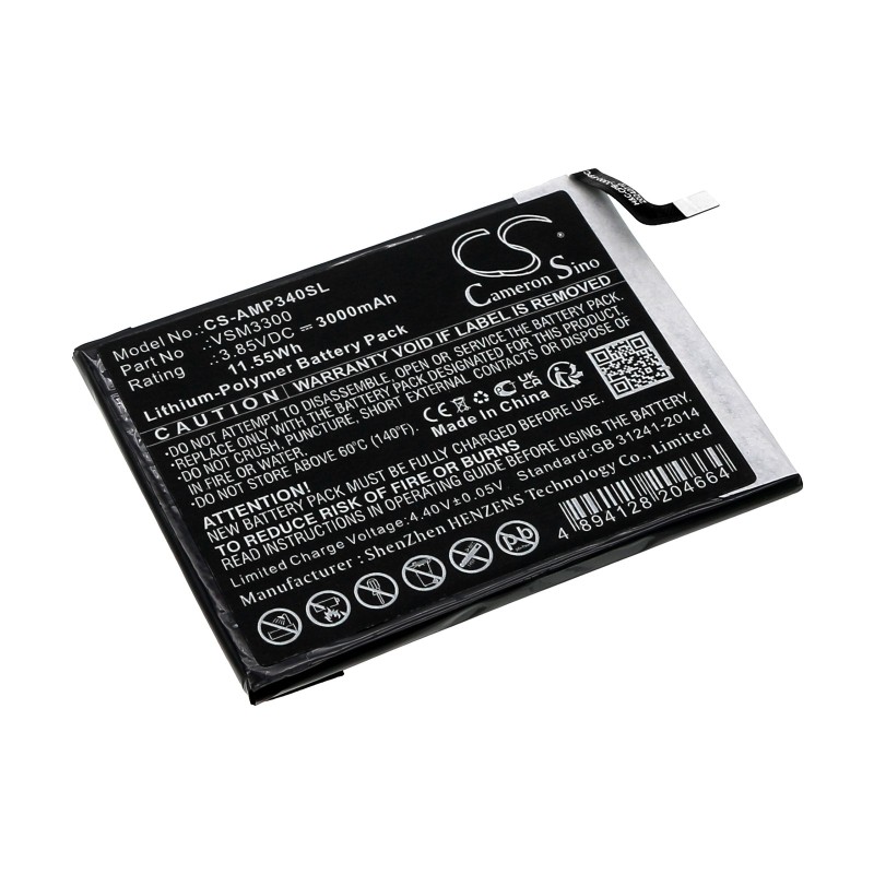 Batterie pour AT&T V340U (3000 mAh/11.55 Wh, 3.85 V)