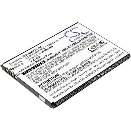 Batterie pour AT&T U202AA (1950 mAh/7.41 Wh, 3.8 V)