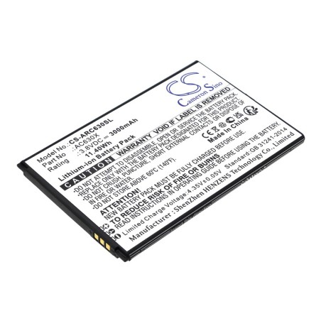 Batterie pour Archos AC630X (3000 mAh/11.4 Wh, 3.8 V)