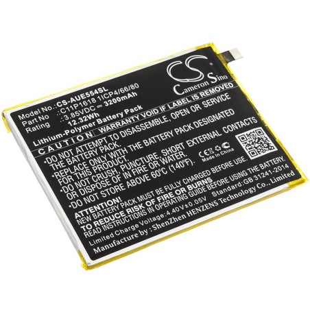 Batterie pour Asus ZenFone 4 (3200 mAh/12.32 Wh, 3.85 V)