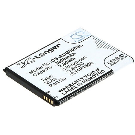 Batterie pour Asus Live Dual SIM (2000 mAh/7.6 Wh, 3.8 V)