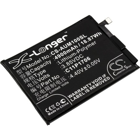 Batterie pour Asus ZenFone Max Pro M2 (4900 mAh/18.87 Wh, 3.85 V)