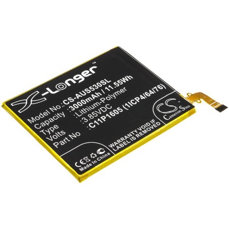 Batterie pour Asus ZenFone 3 Deluxe (3000 mAh/11.55 Wh, 3.85 V)