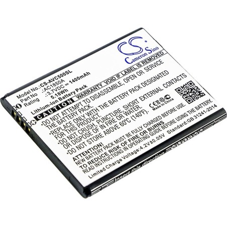 Batterie pour Archos AC1850A (1400 mAh/5.18 Wh, 3.7 V)