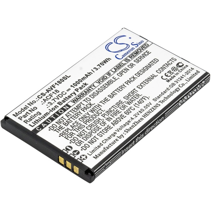 Batterie pour Archos ACF18 (1000 mAh/3.7 Wh, 3.7 V)