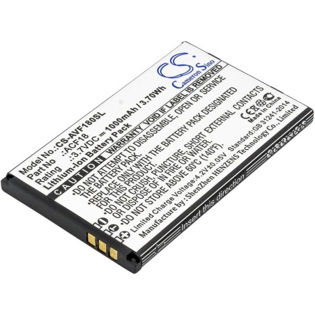 Batterie pour Archos ACF18 (1000 mAh/3.7 Wh, 3.7 V)