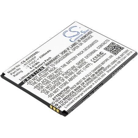 Batterie pour Archos Helium + (2300 mAh/8.51 Wh, 3.7 V)
