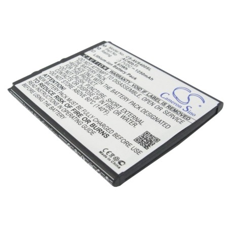 Batterie pour Archos 40b Titanium (1250 mAh/4.63 Wh, 3.7 V)