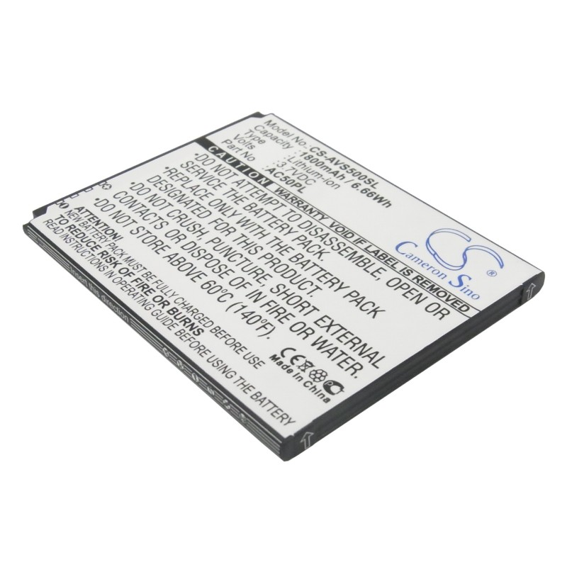 Batterie pour Highscreen B2000 Prime (1800 mAh/6.66 Wh, 3.7 V)