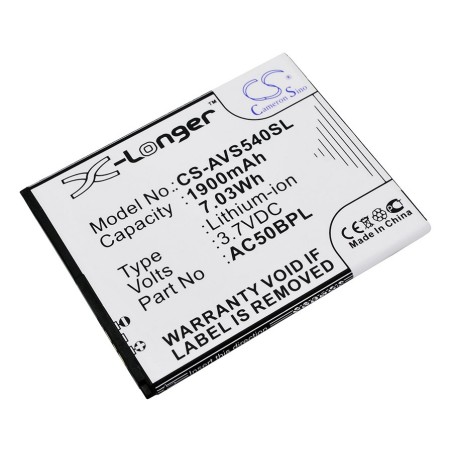 Batterie pour Archos AL50BPL (1900 mAh/7.03 Wh, 3.7 V)