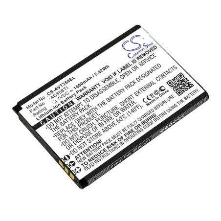 Batterie pour Archos 35b Titanium (1600 mAh/5.92 Wh, 3.7 V)