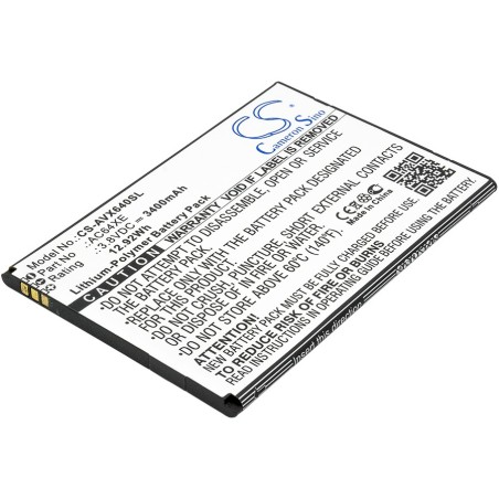 Batterie pour Archos AC64XE (3400 mAh/12.92 Wh, 3.8 V)