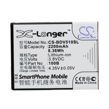 Batterie pour 100+ 100B (2200 mAh/8.36 Wh, 3.8 V)