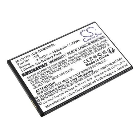 Batterie pour Bea-fon M5 (1900 mAh/7.22 Wh, 3.8 V)