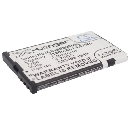 Batterie pour VIDEOCON V1612 (1100 mAh/4.07 Wh, 3.7 V)