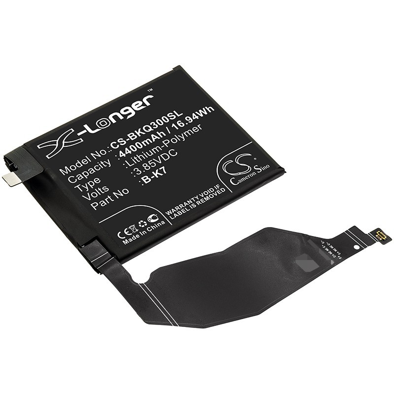 Batterie pour BBK B-K7 (4400 mAh/16.94 Wh, 3.85 V)
