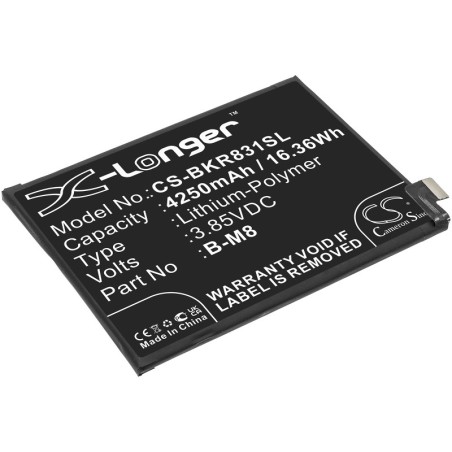 Batterie pour Vivo B-M8 (4250 mAh/16.36 Wh, 3.85 V)