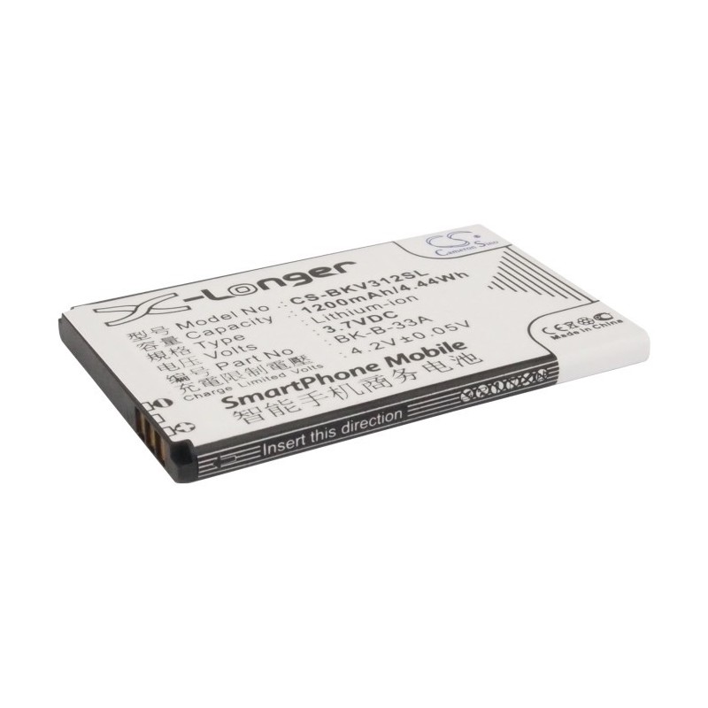 Batterie pour BBK BK-B-46 (1200 mAh/4.44 Wh, 3.7 V)