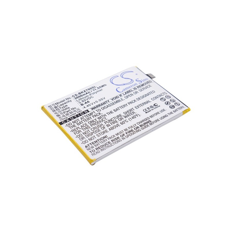 Batterie pour BBK B-A6 (3000 mAh/11.55 Wh, 3.85 V)