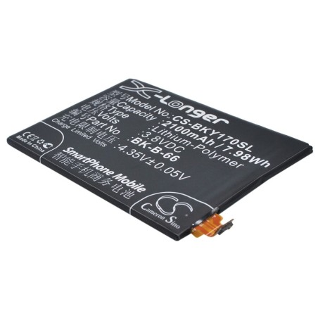Batterie pour BBK BK-B-66 (2100 mAh/7.98 Wh, 3.8 V)