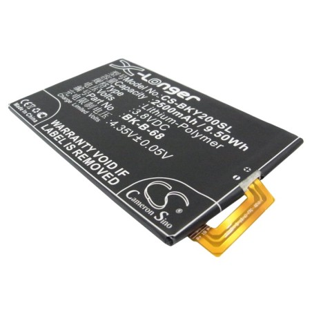 Batterie pour BBK BK-B-68 (2500 mAh/9.5 Wh, 3.8 V)