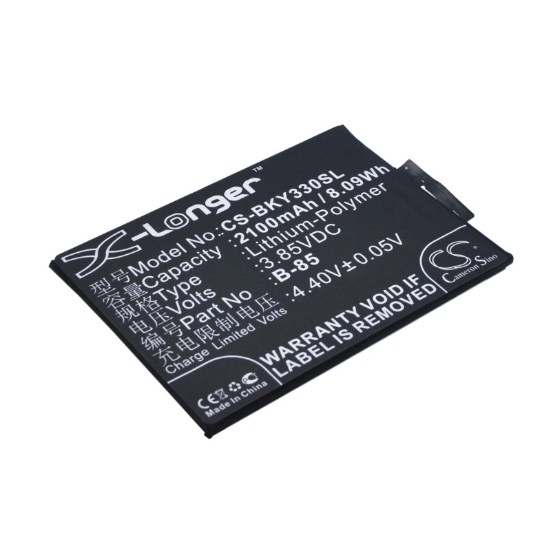 Batterie pour BBK BK-B-85 (2100 mAh/8.09 Wh, 3.85 V)